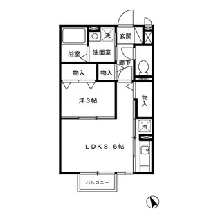 パルフェ【2階】の間取り