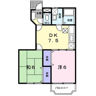 サンライズ・ARAI【1階】の間取り