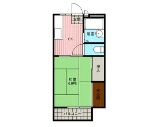 トキワコーポ【1階】の間取り