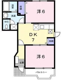 アビターレ【1階】の間取り
