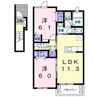 キャナル ガーデン【2階】の間取り