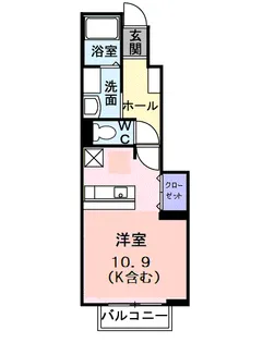 プラシード【103号室】の間取り