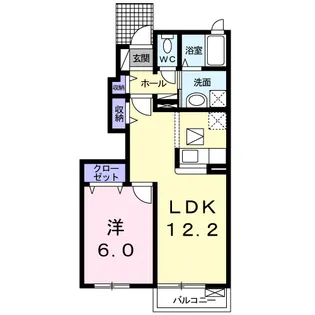 エレヴァートピアC【1階】の間取り