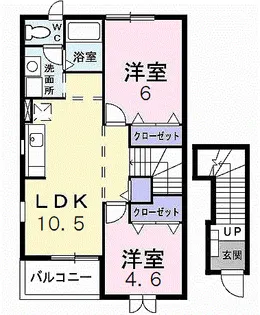 プリマベーラB【2階】の間取り