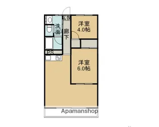 レジデンス足利【742号室】の間取り