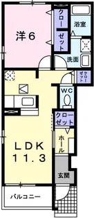 スウィート・コートB【1階】の間取り