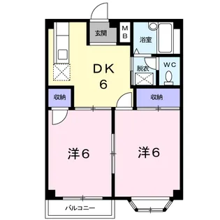 レジデンス名奈【2階】の間取り