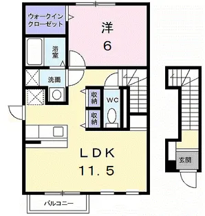 ミントハウス【2階】の間取り