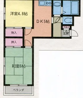 スタジオ足利【35号室】の間取り