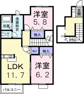 オルゴールC【2階】の間取り