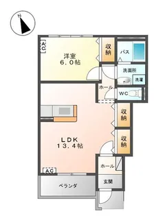 コンフォール【1階】の間取り
