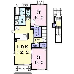 アミカ・プリーモ【2階】の間取り