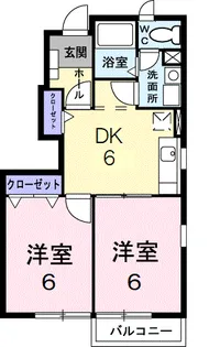 エミネンスA【1階】の間取り