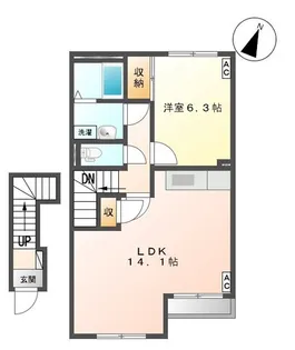 アルカディア【2階】の間取り