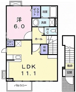 フォルム 植上【2階】の間取り
