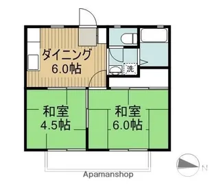 パナハイツひまわり【202号室】の間取り