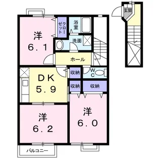 RICH MOND【2階】の間取り