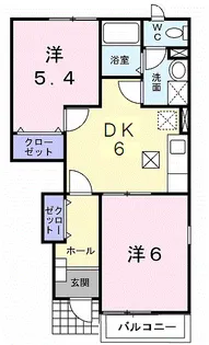 プリマベーラA【1階】の間取り