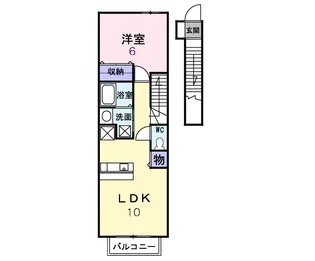 プラムⅡ【2階】の間取り
