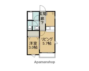 メゾンドエクラタン【103号室】の間取り