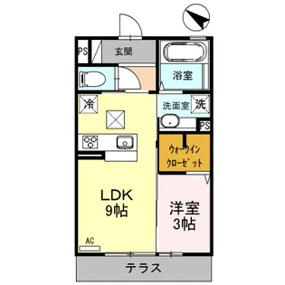 ディアレクス【1階】の間取り