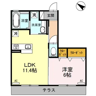 ディアレクス【2階】の間取り