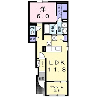 プレミアム・リゾートA【1階】の間取り