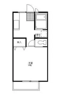 メゾンキャロット【2階】の間取り