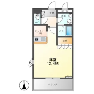 アンベリール【1階】の間取り