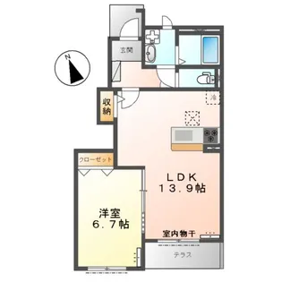 クリスタルパレス【1階】の間取り