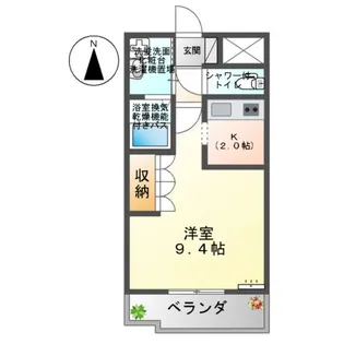 ベルクレスト.K【00203号室】の間取り