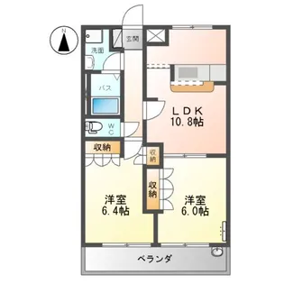 グランシャリオ高萩【2階】の間取り
