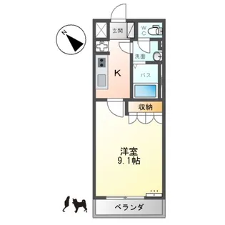 サイド7【2階】の間取り