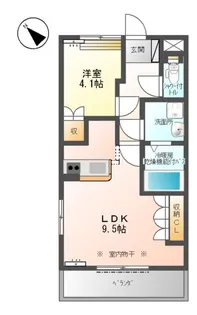 シャーロット・Ⅱ【00205号室】の間取り