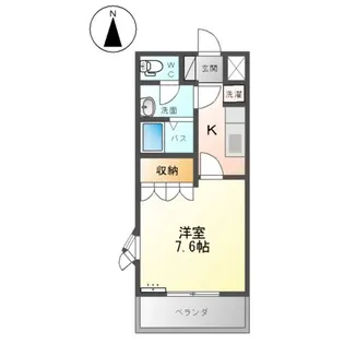 ライラック【00205号室】の間取り