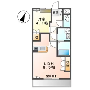 プリムロウズ【2階】の間取り