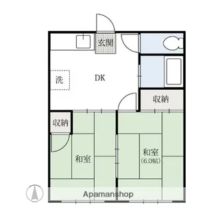 ホワイトハイツ【201号室】の間取り