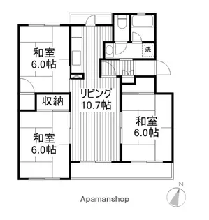 3LDKの間取り画像