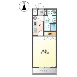 メゾンコンフォール【2階】の間取り