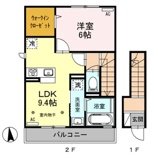 ロイヤルロード【2階】の間取り
