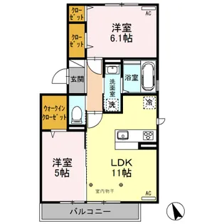 COURE【2階】の間取り