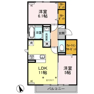 COURE【3階】の間取り