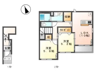 ルピナス【2階】の間取り