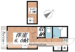 桐生第6レジデンス【1階】の間取り