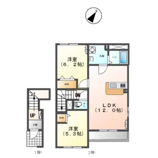 サニーテラス【2階】の間取り
