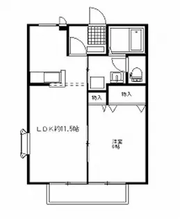 グランドール【1階】の間取り