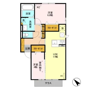 サンモール G【1階】の間取り