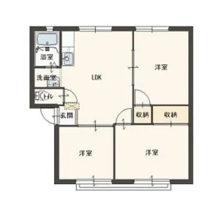 ハーモニーハイツⅡ【1階】の間取り