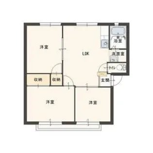 ハーモニーハイツⅡ【1階】の間取り