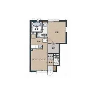 セリジェ越名B【1階】の間取り